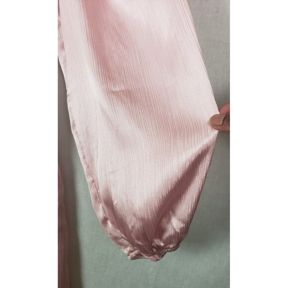 ASTR The Label Babydoll Dress M Blush Pink Shimmer Cutecore Girlhood Regencycore - Picture 5 of 7